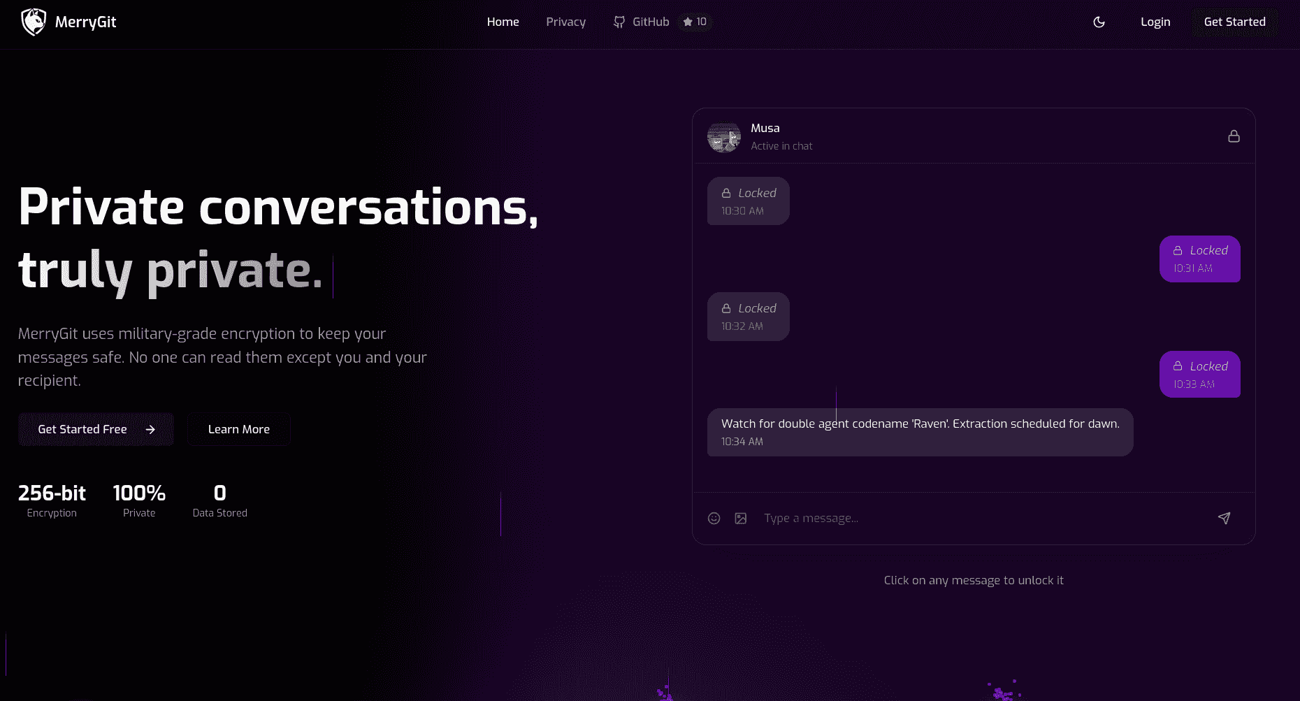 MerryGit Messaging