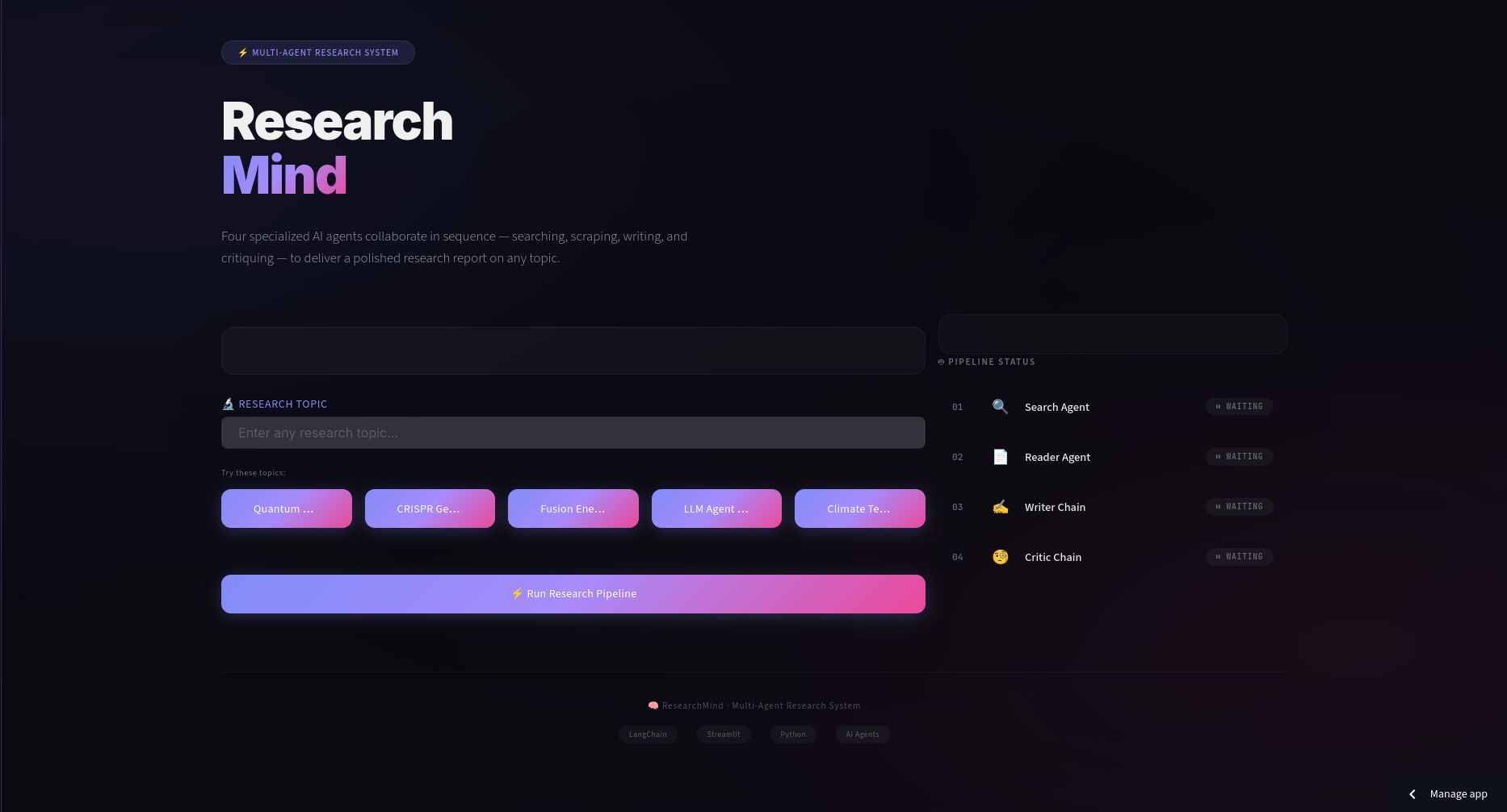 Multi-Agent Research System Preview